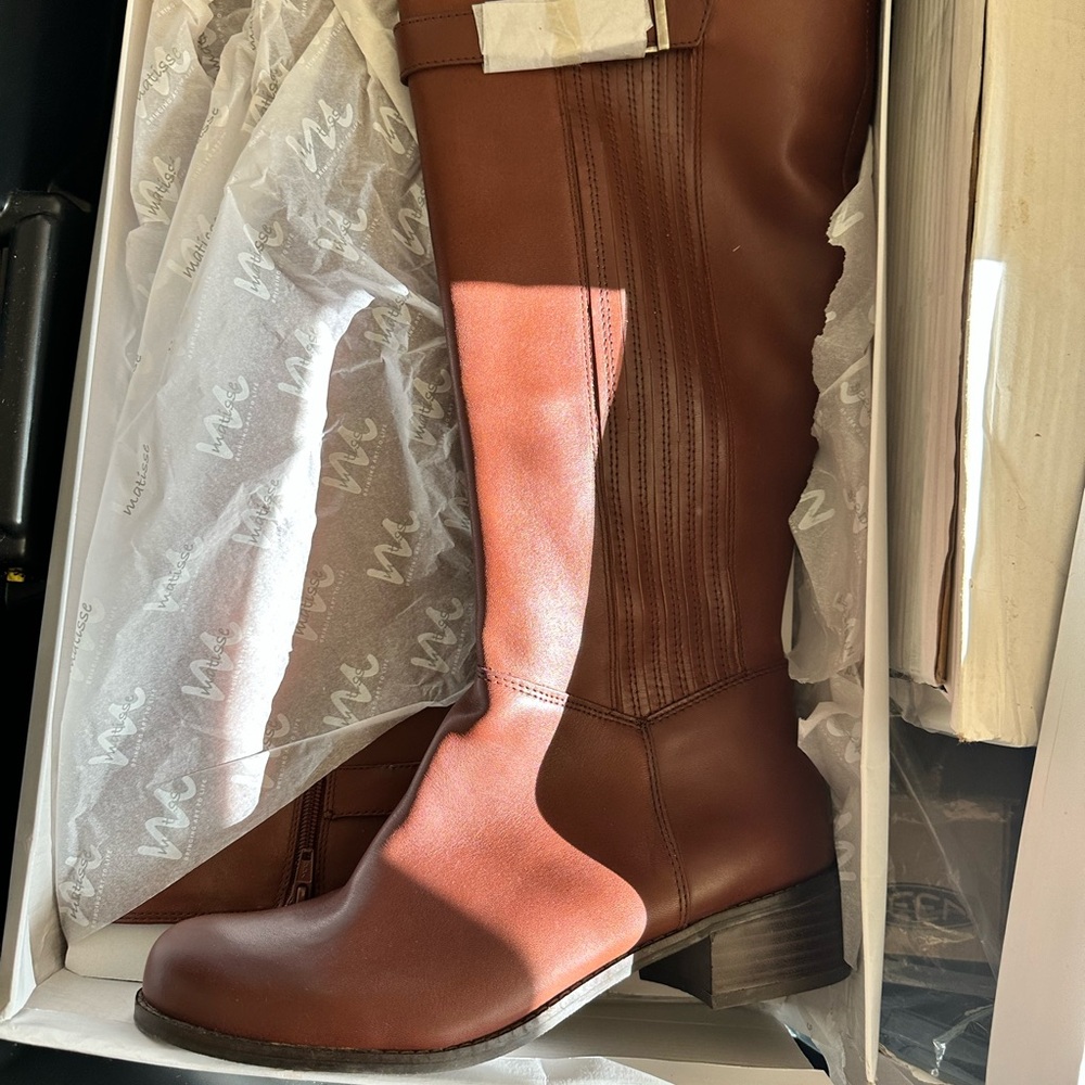 Matisse Chestnut Over the Knee Boots